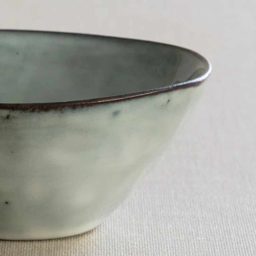 Dutch Rose Organic Kommen Ø11,5cm - Blauw Handgemaakt Stoneware