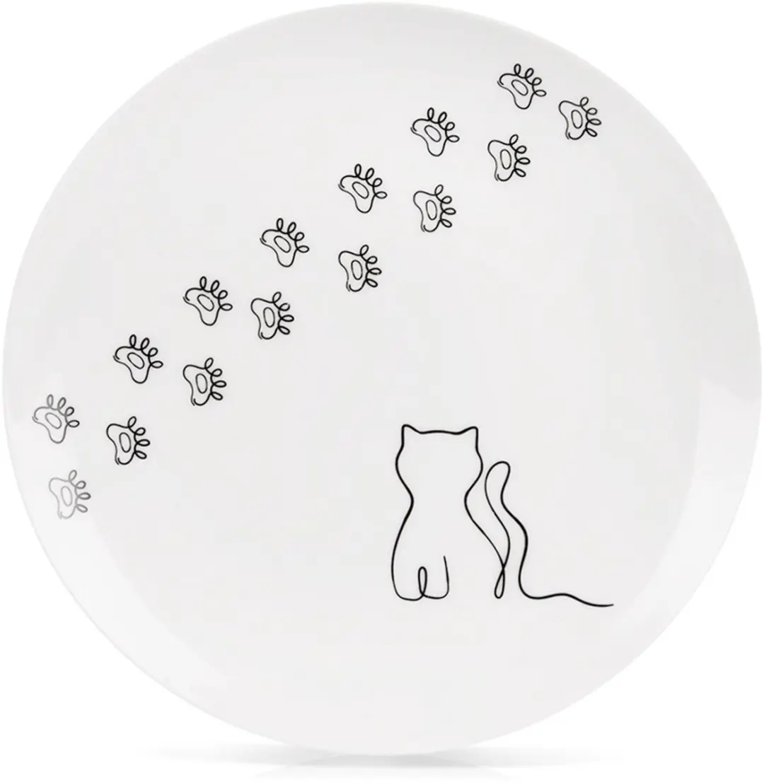 Orion Kitty Dessertbord Porselein Wit 20,5cm