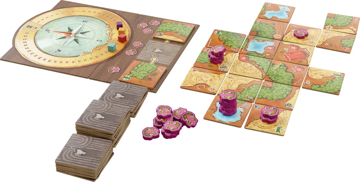 999 Games - Queensland - Bordspel - Lichtgewicht tactisch tegelspel - bevat spelregels in NL, EN, FR, ES, DE -bevat ook een Solo variant