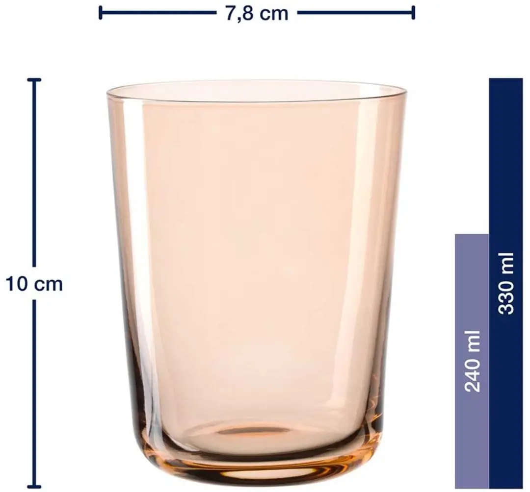 Leonardo LEGGERO Glas 330ml Cachi - Set van 4