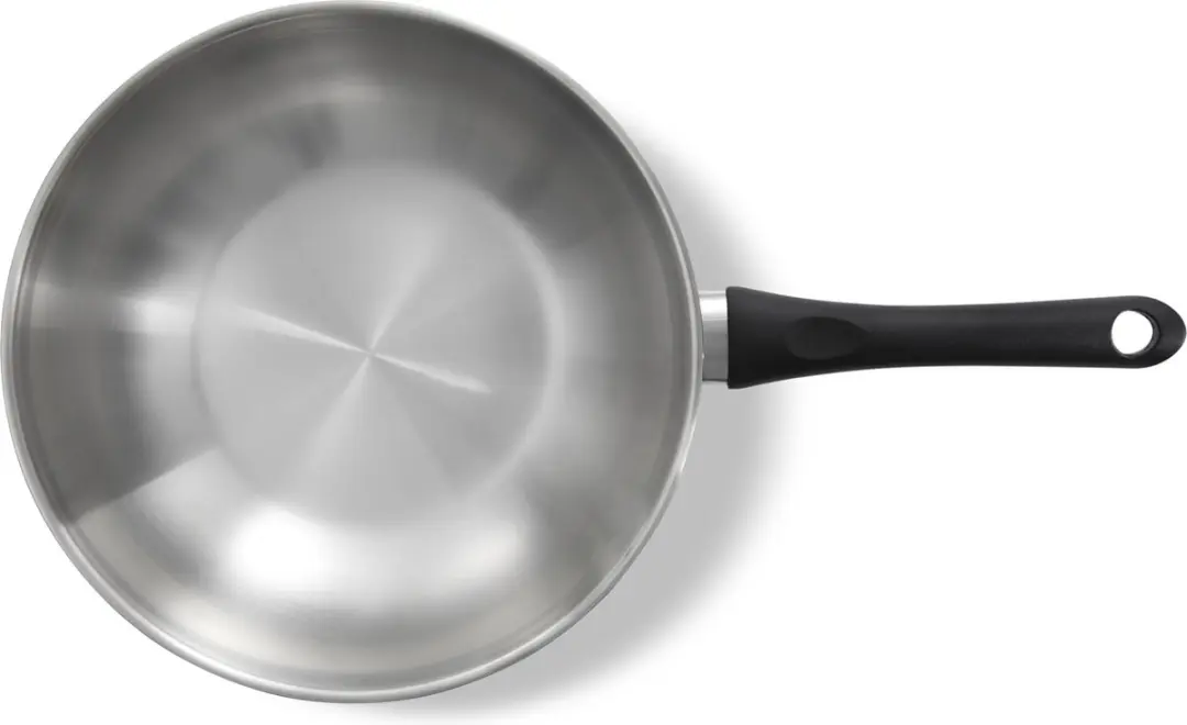 BK Bold Wokpan 28cm - 3.7L - Inductie/RVS - Zilver