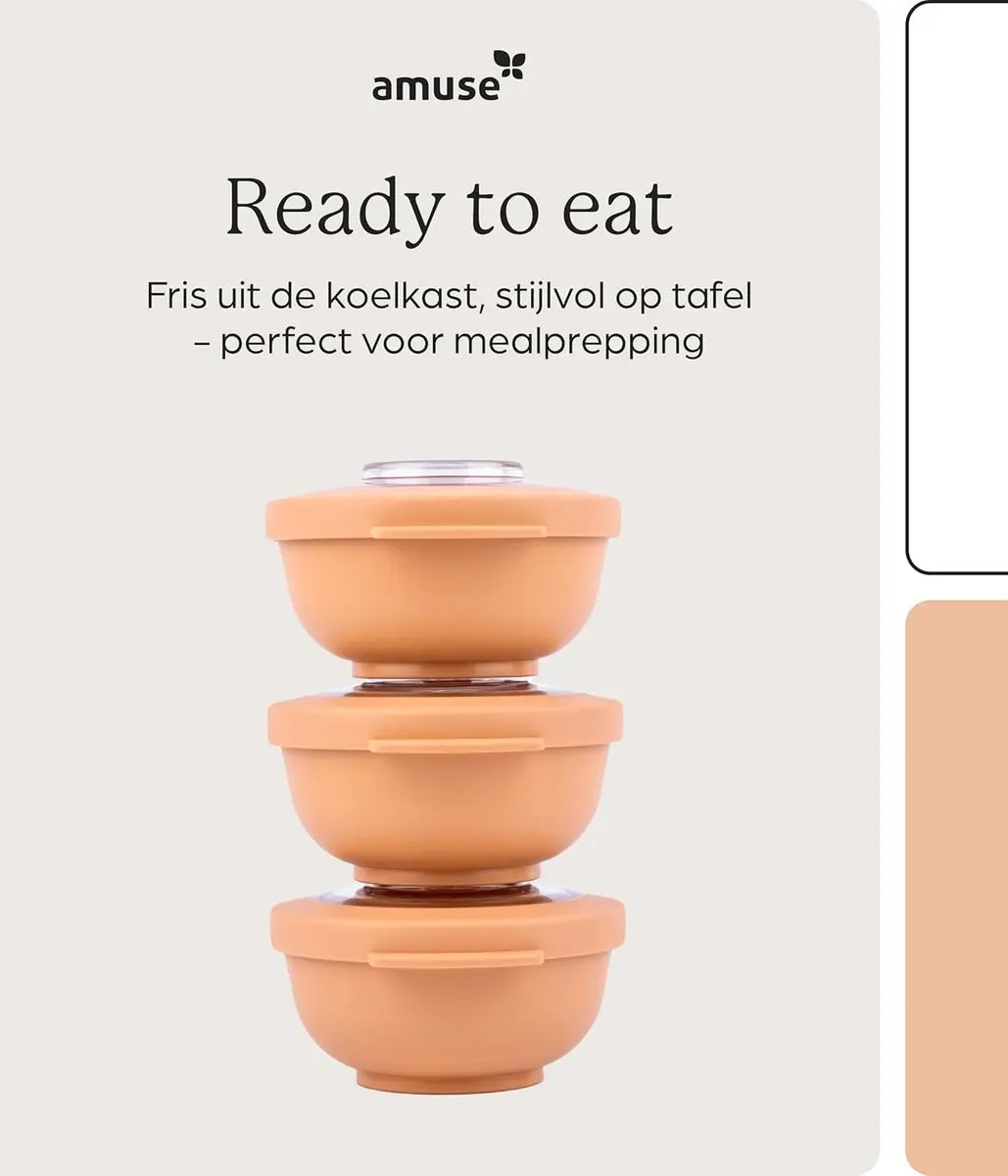 Amuse Tylla Peach Snackbox - 6 Stuks (3x2) - 200ml - afbeelding 6 van 6