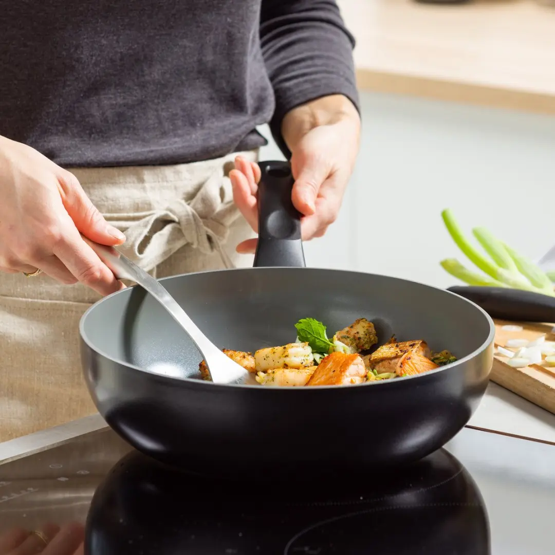 BK Easy Basic Keramische Wokpan 28cm - 4.2L - Inductie - Zwart