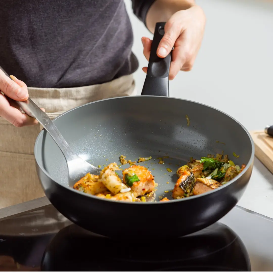 BK Easy Basic Keramische Wokpan 28cm - 4.2L - Inductie - Zwart