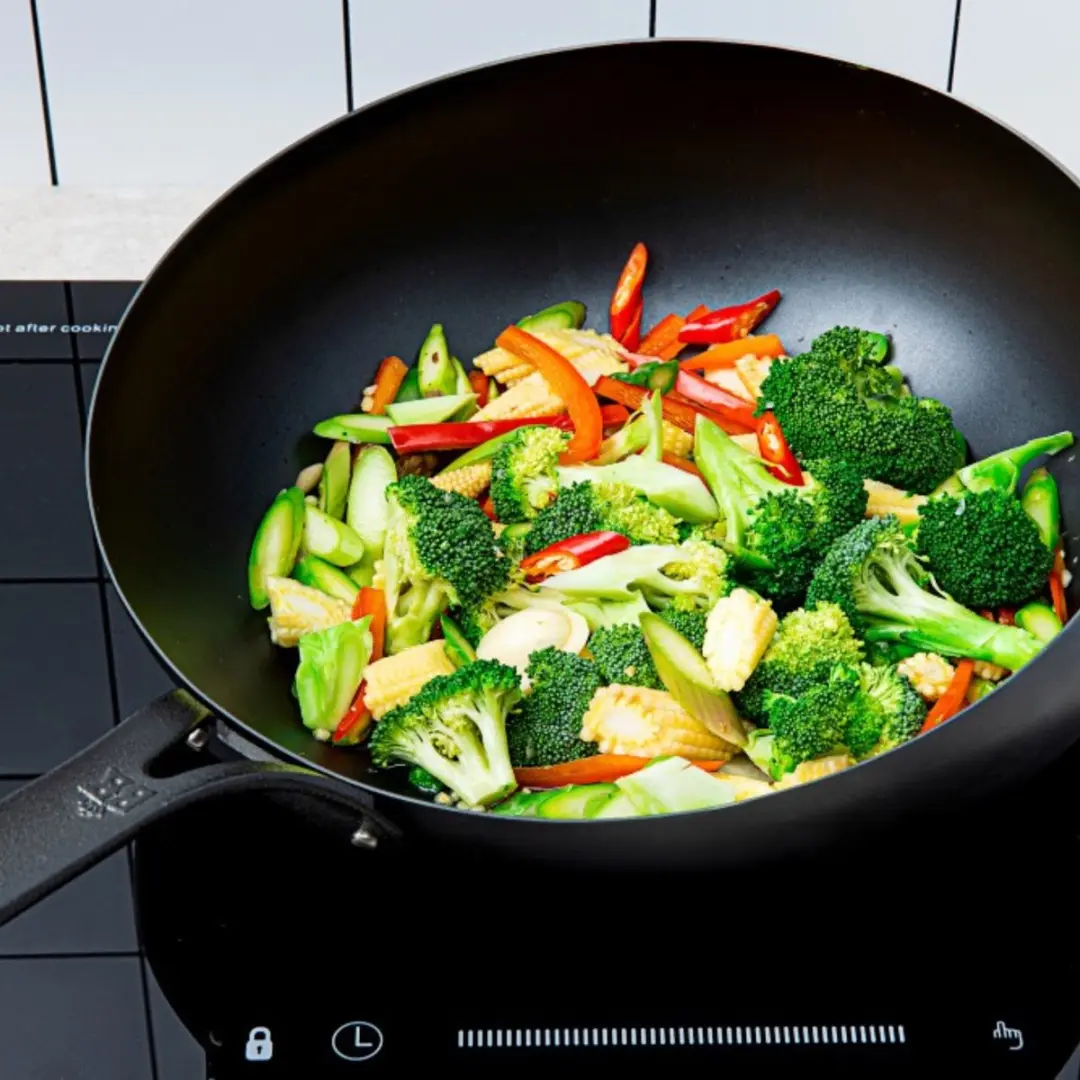BK Black Steel Wokarang Wok - 30 cm - Zwart