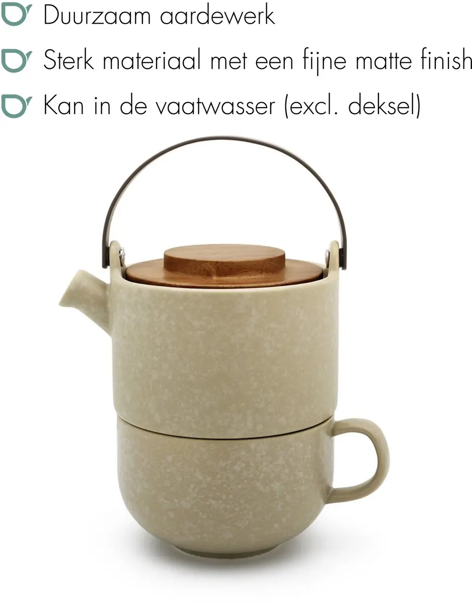 Bredemeijer Tea for One Umea Theepot - 0,5L - Leemgrijs