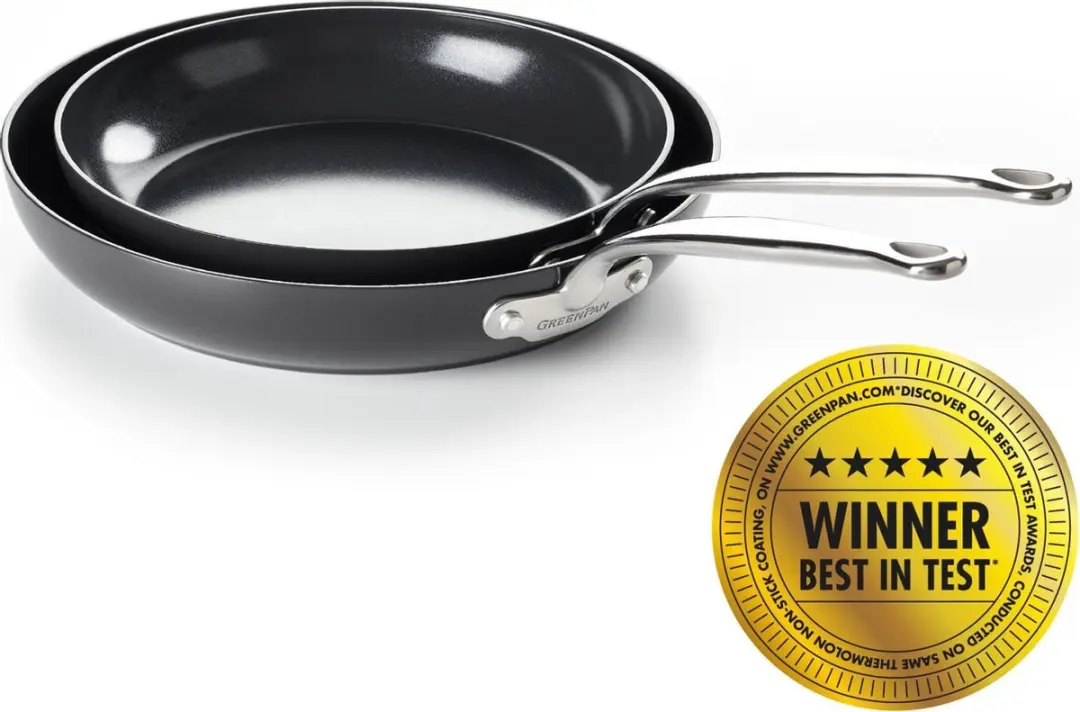 GreenPan Barcelona Koekenpannenset 2-delig 24/28cm - Zwart