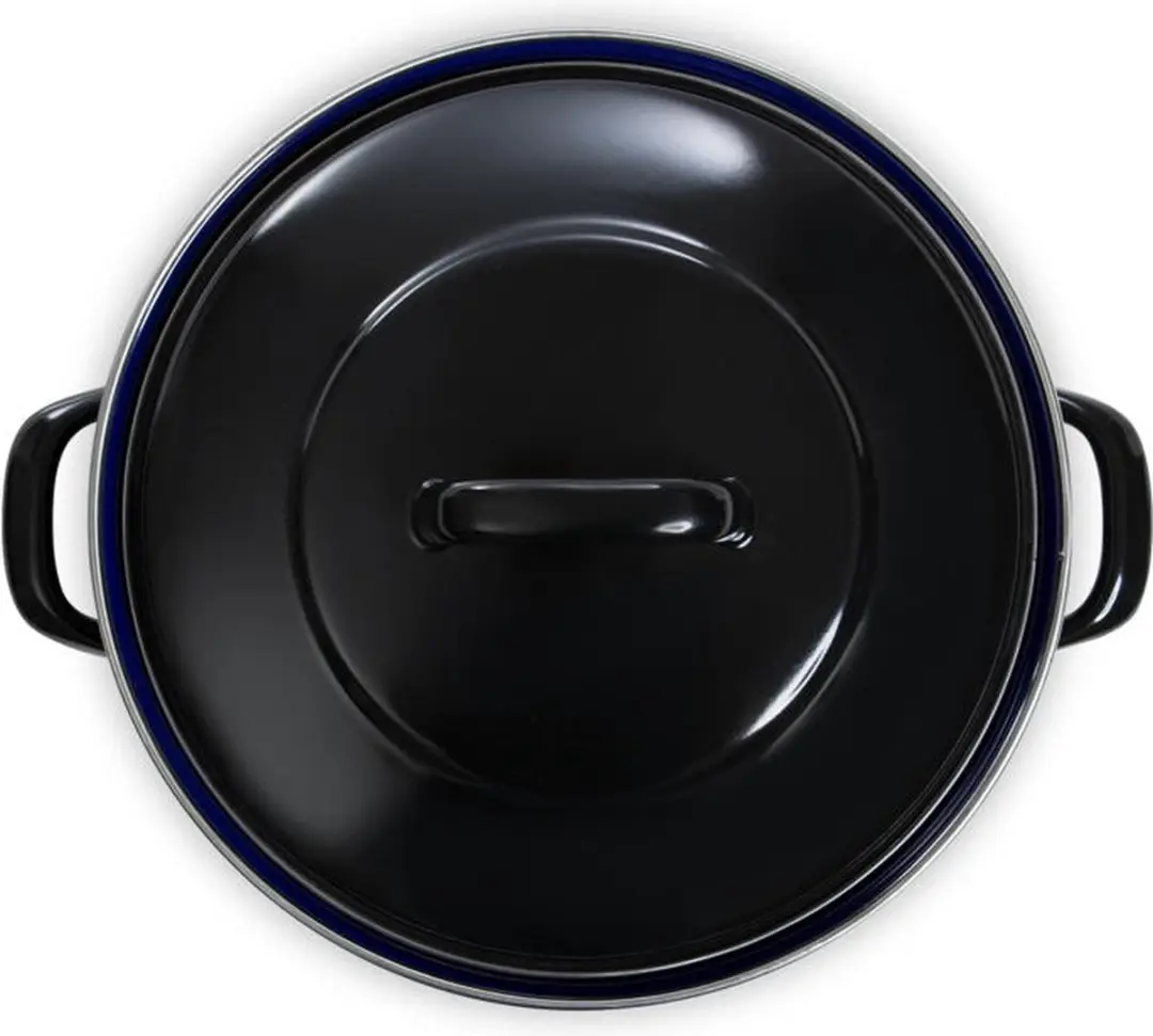 BK Fortalit Emaille Braadpan 26cm - 3L - Zwart/Blauw