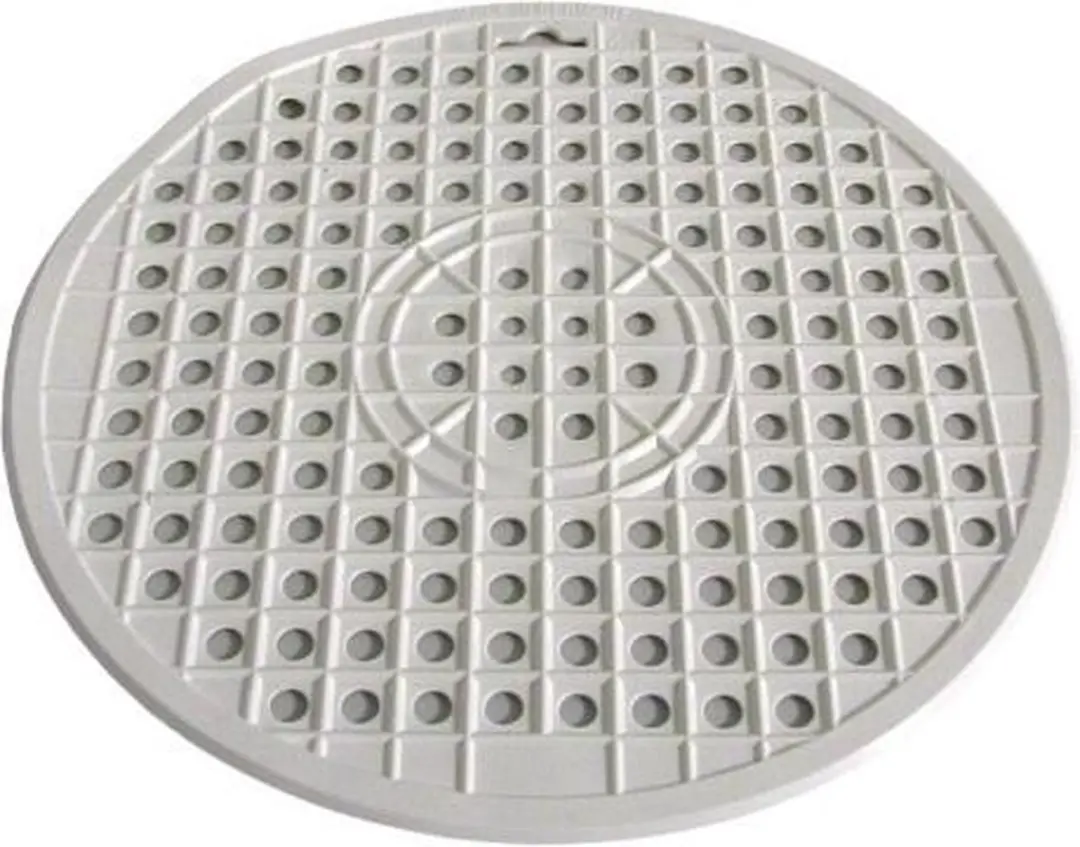 Metaltex Gootsteenmat Rond 32cm - PVC - Wit