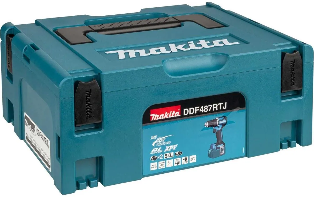 Makita DDF487RTJ Accu Boor-/Schroefmachine - 18V - 2x5.0Ah Accu & Lader