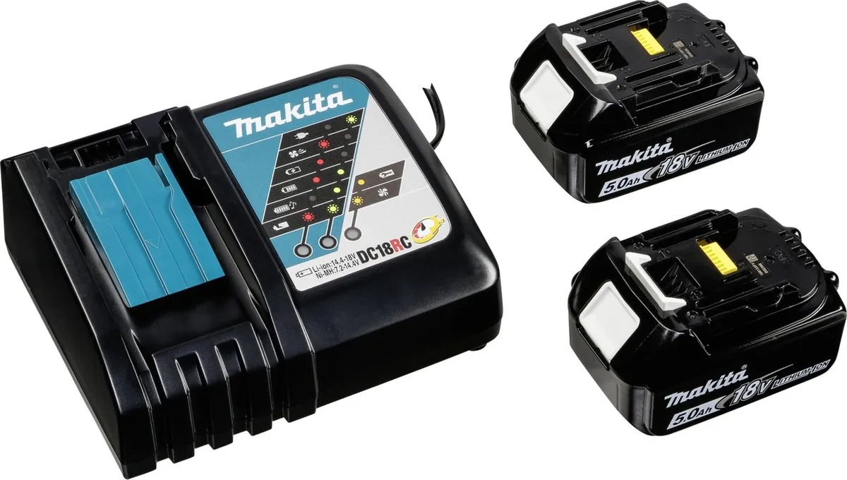 Makita DDF487RTJ Accu Boor-/Schroefmachine - 18V - 2x5.0Ah Accu & Lader