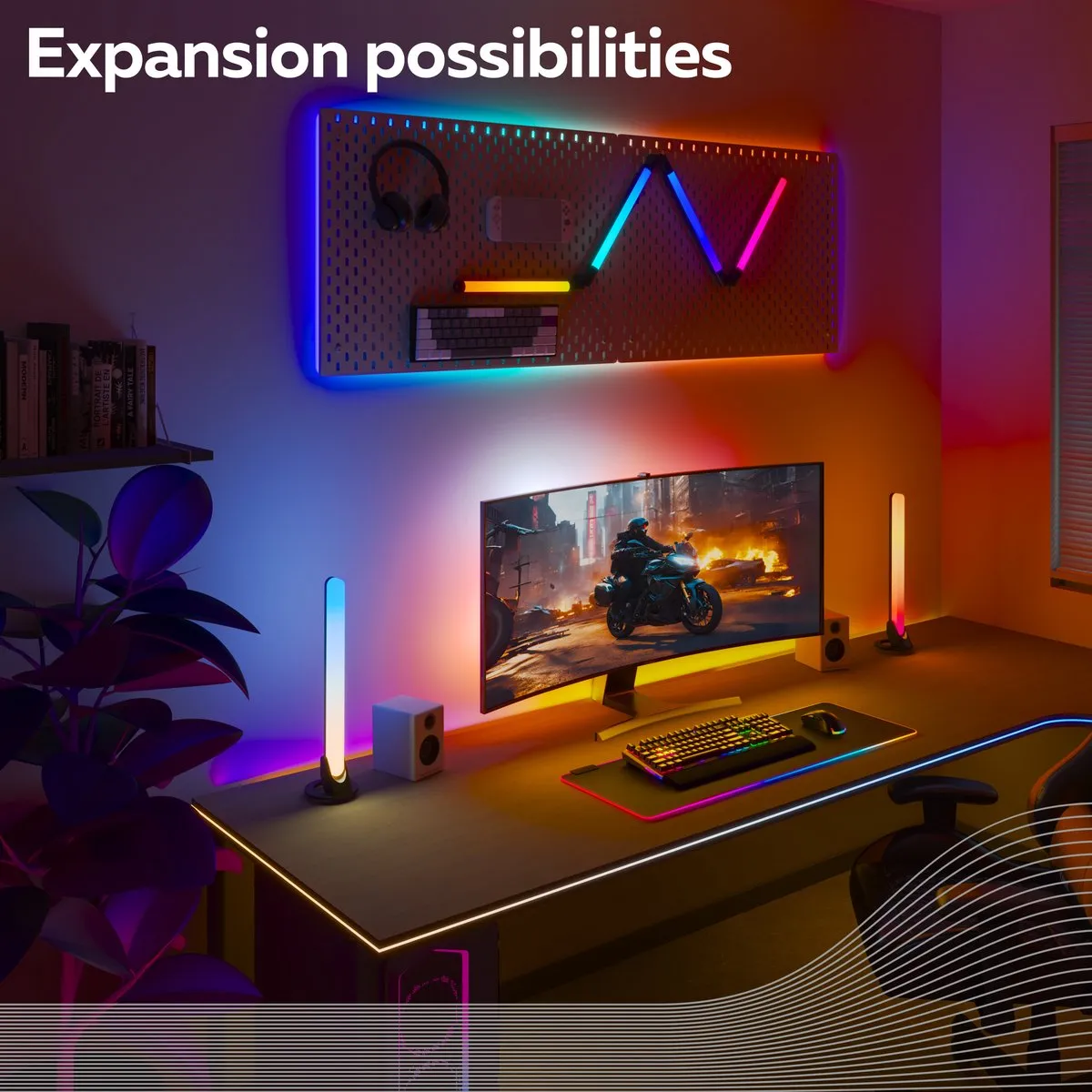 Calex Gaming Monitor LED Light Bar - 2 Stuks - RGBW