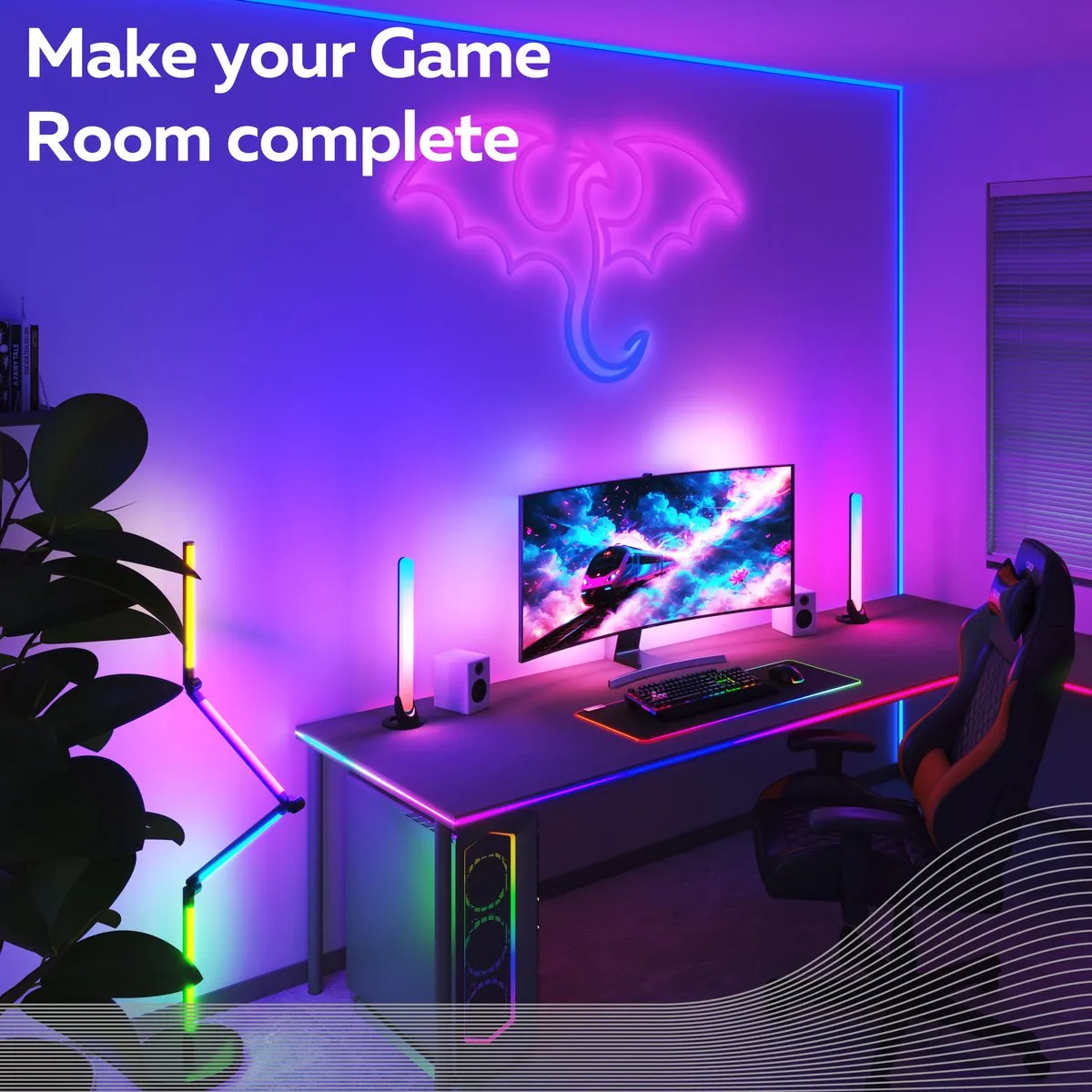 Calex Gaming Monitor LED Light Bar - 2 Stuks - RGBW