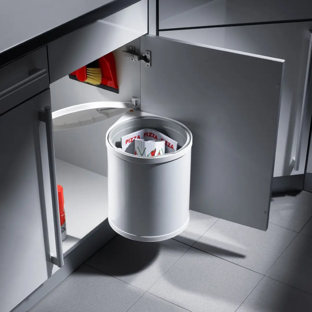 Hailo Mono AE351500 Inbouw Prullenbak 15L - Wit