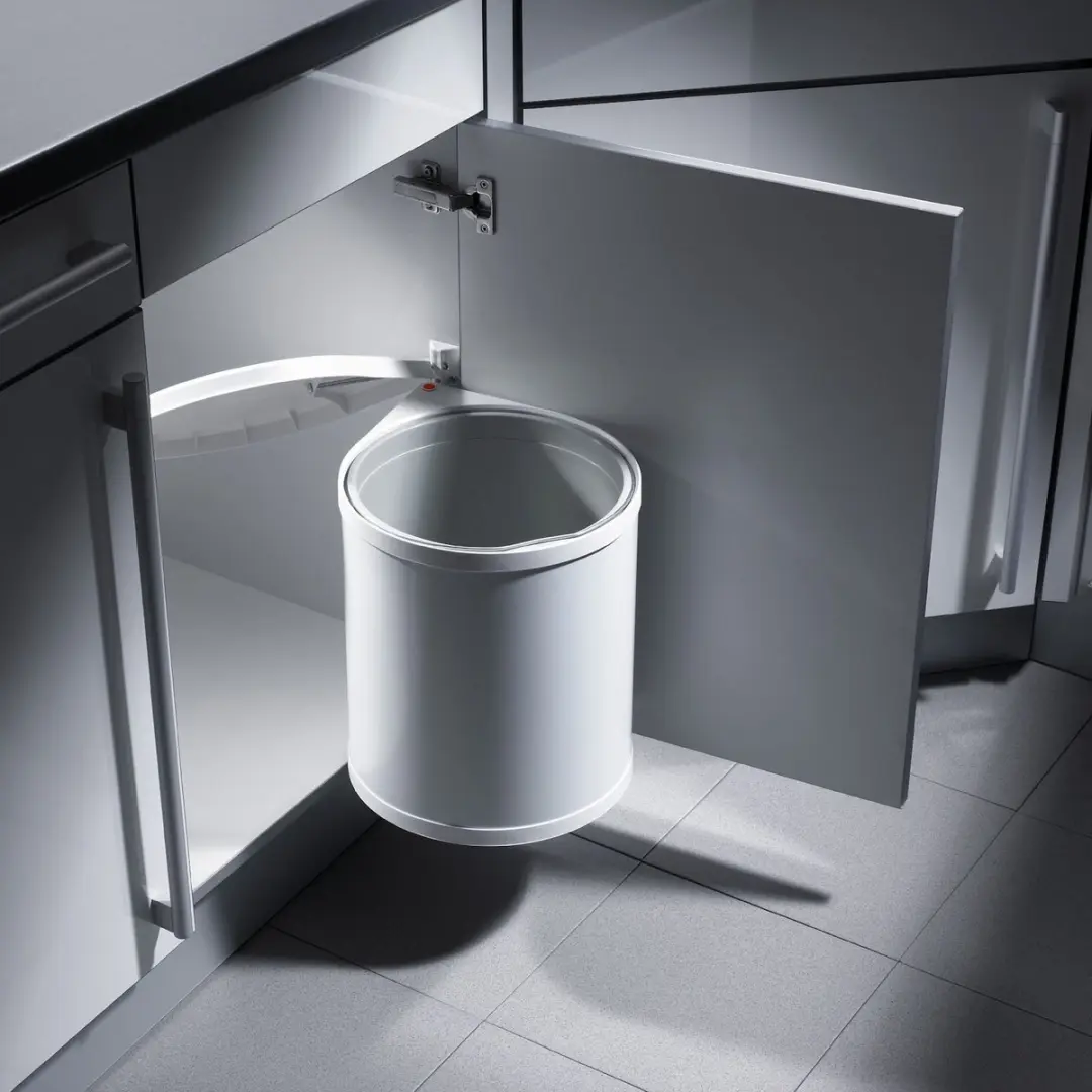Hailo Mono AE351500 Inbouw Prullenbak 15L - Wit