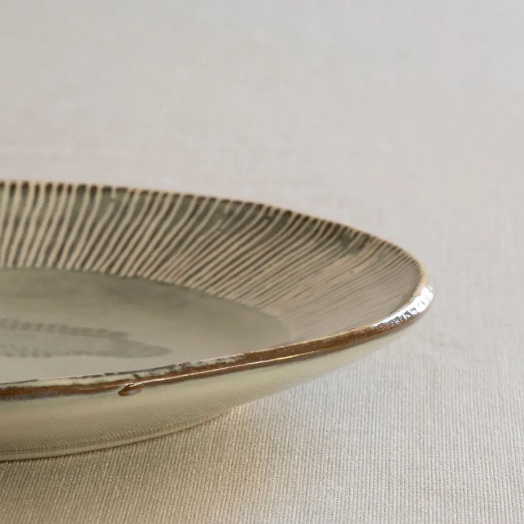 Dutch Rose Organic Borden Ø21,5cm - Creme - Stoneware