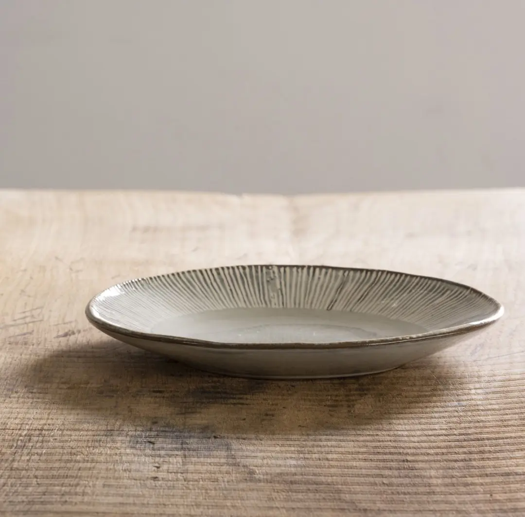 Dutch Rose Organic Borden Ø21,5cm - Creme - Stoneware