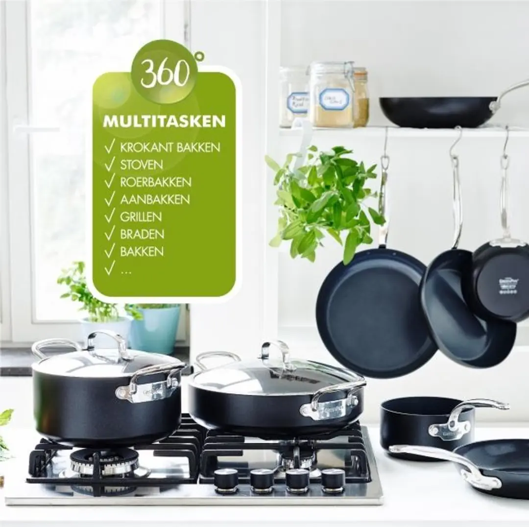 GreenPan Barcelona Pro Hapjespan 30cm - 5,5L - Zilver