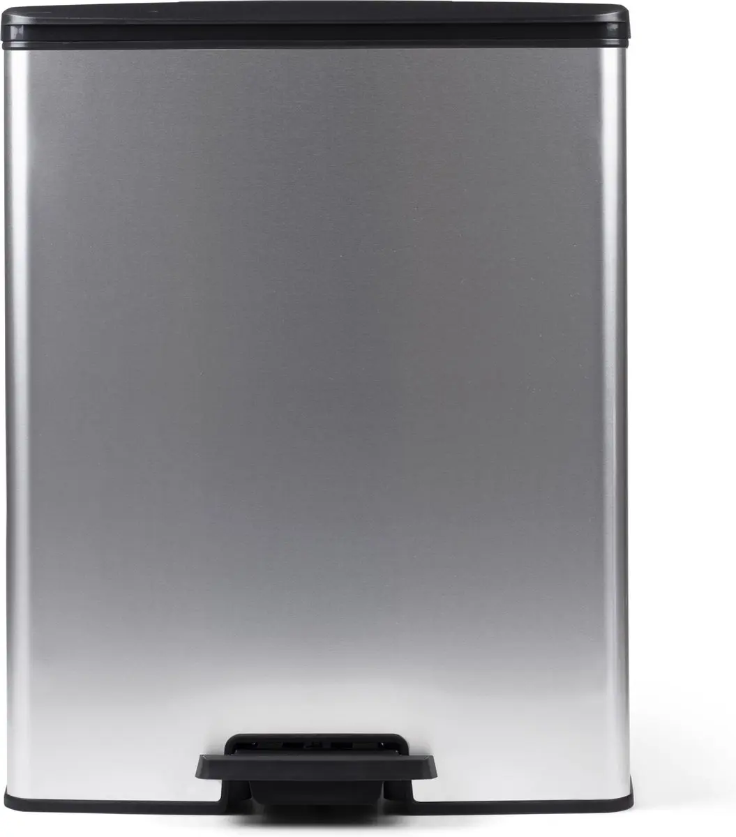 Curver Decobin Prullenbak 65L - Zilver Metallic