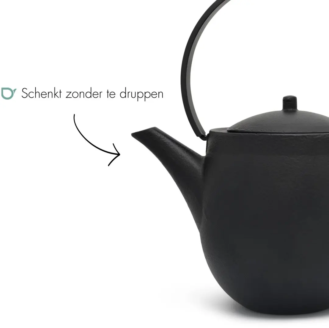 Bredemeijer Theepot Sendai 1,2L Gietijzer - Zwart