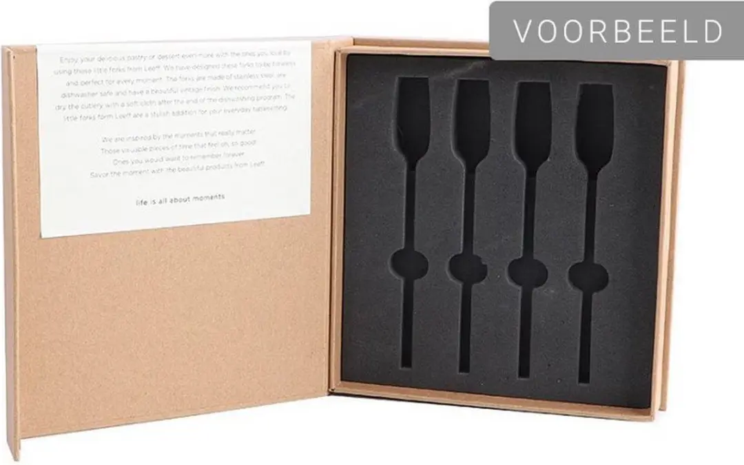 Leeff Charlot Lepels - Set van 4 - Roze Goud