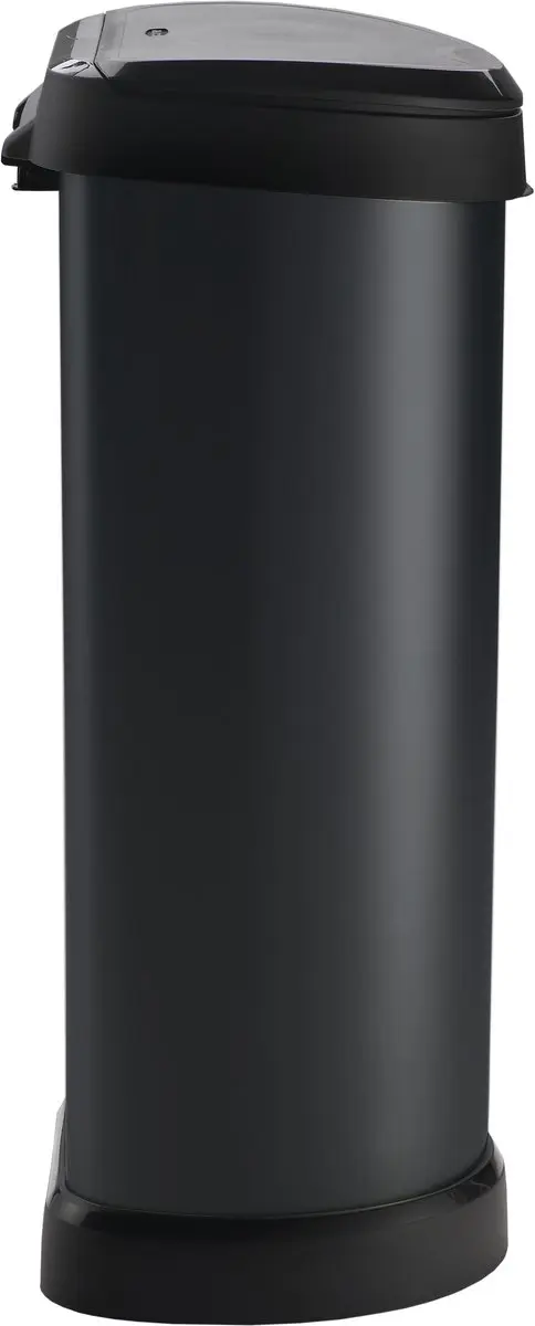 Curver Decobin Push Prullenbak 40L - Zwart - afbeelding 6 van 6