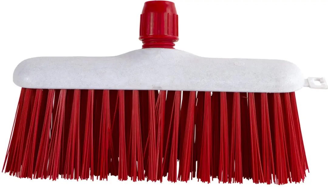 Luva straatbezem, kunststof, 30 cm, rood
