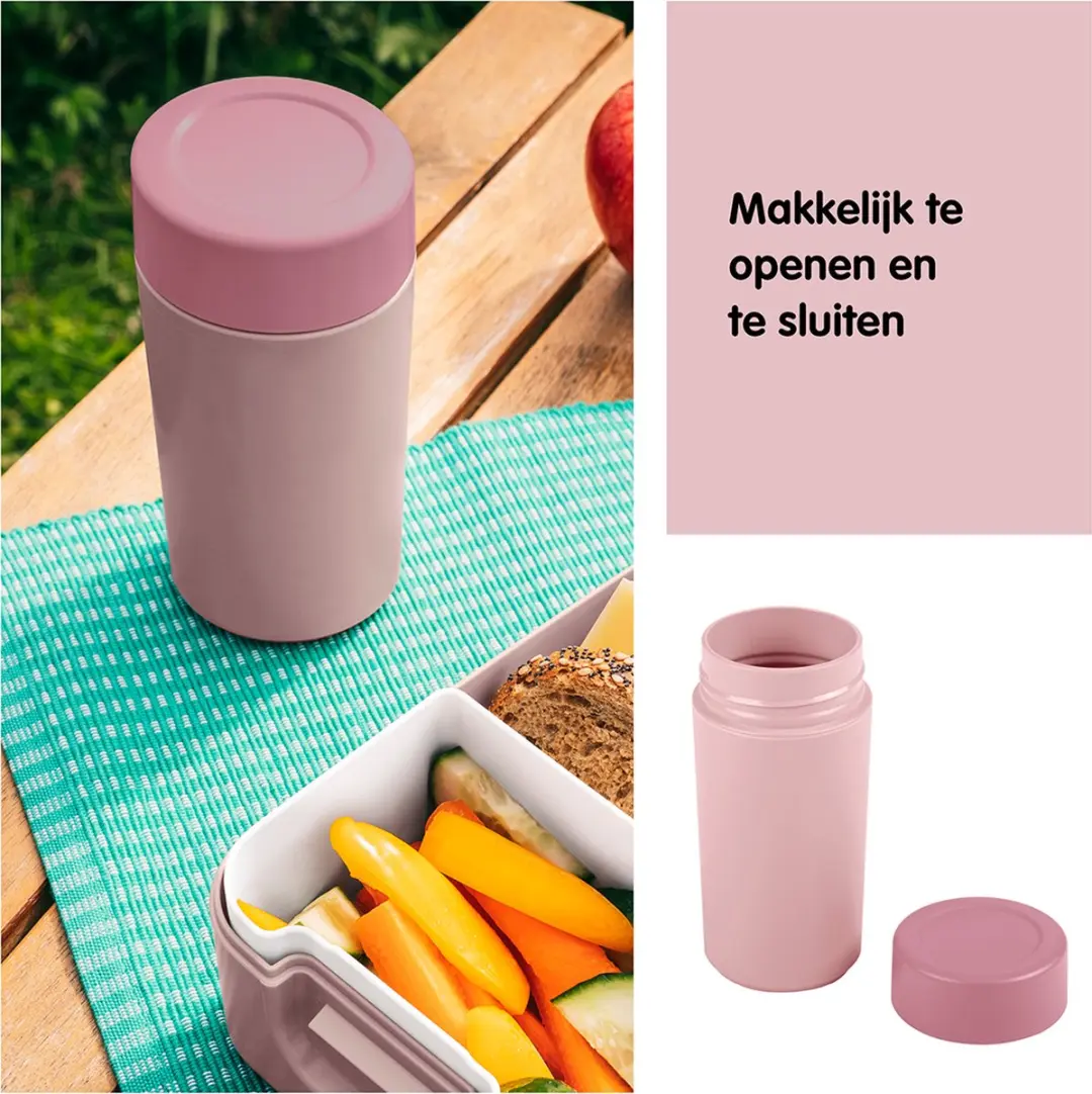 Sunware Sigma Home Broodtrommel + Drinkbeker 1.33L - Roze