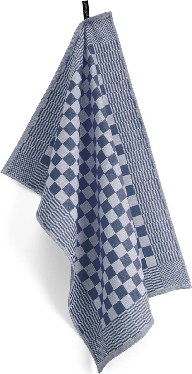 BYRKLUND Theedoeken Clean & Tidy 6x50x70cm - 100% Katoen - Blauw