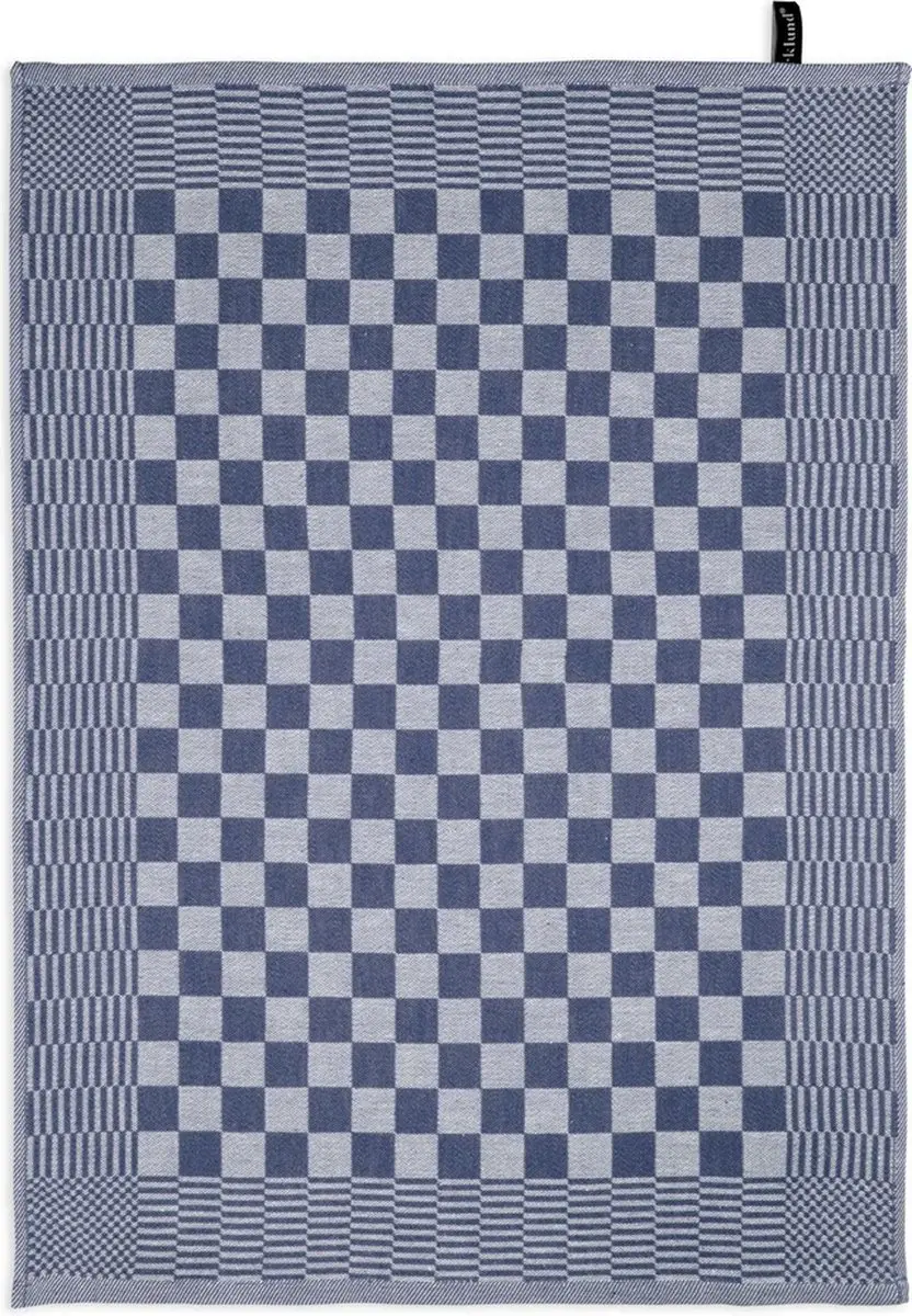 BYRKLUND Theedoeken Clean & Tidy 6x50x70cm - 100% Katoen - Blauw