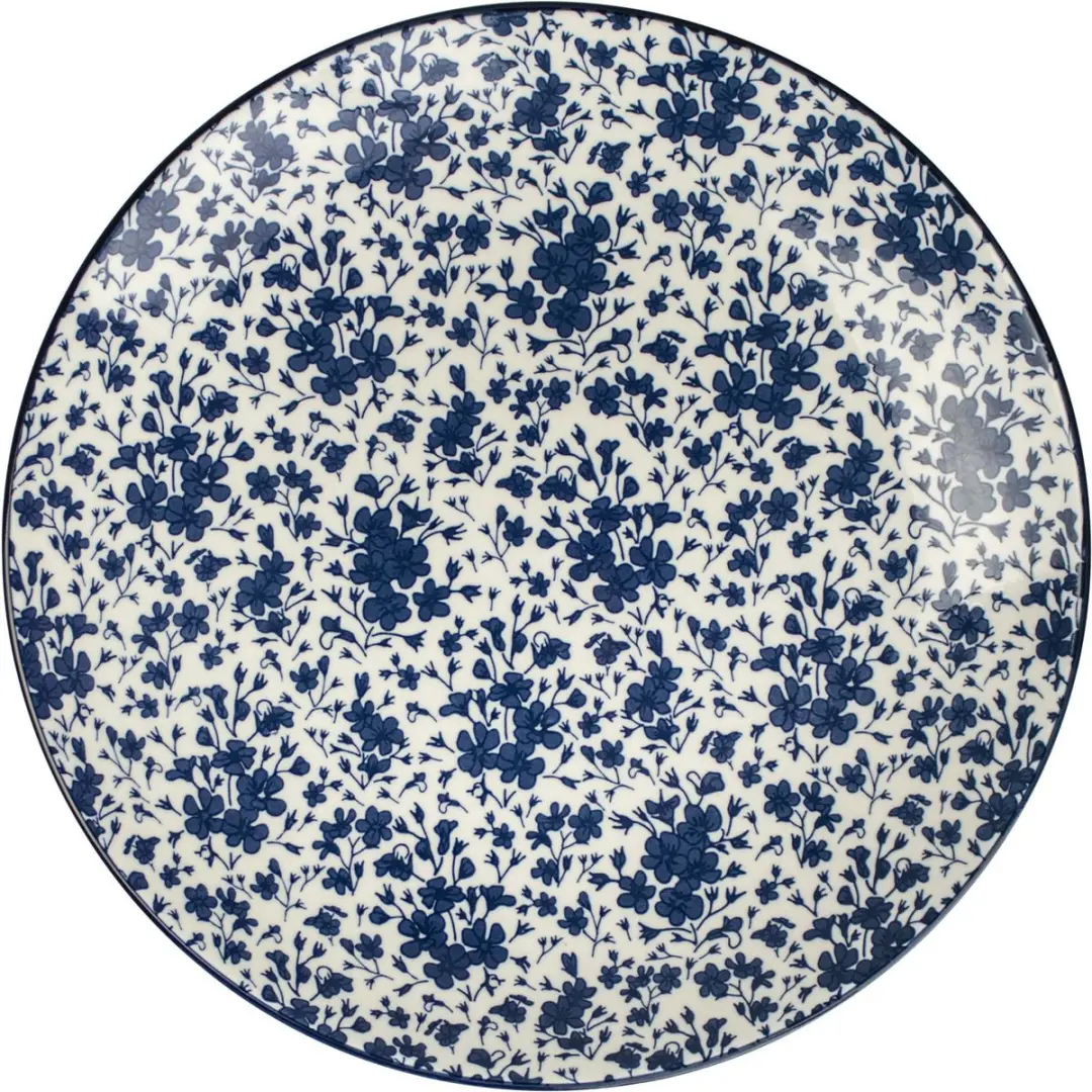 Gusta Porselein Bord 26.5cm - Blauw/Grijs