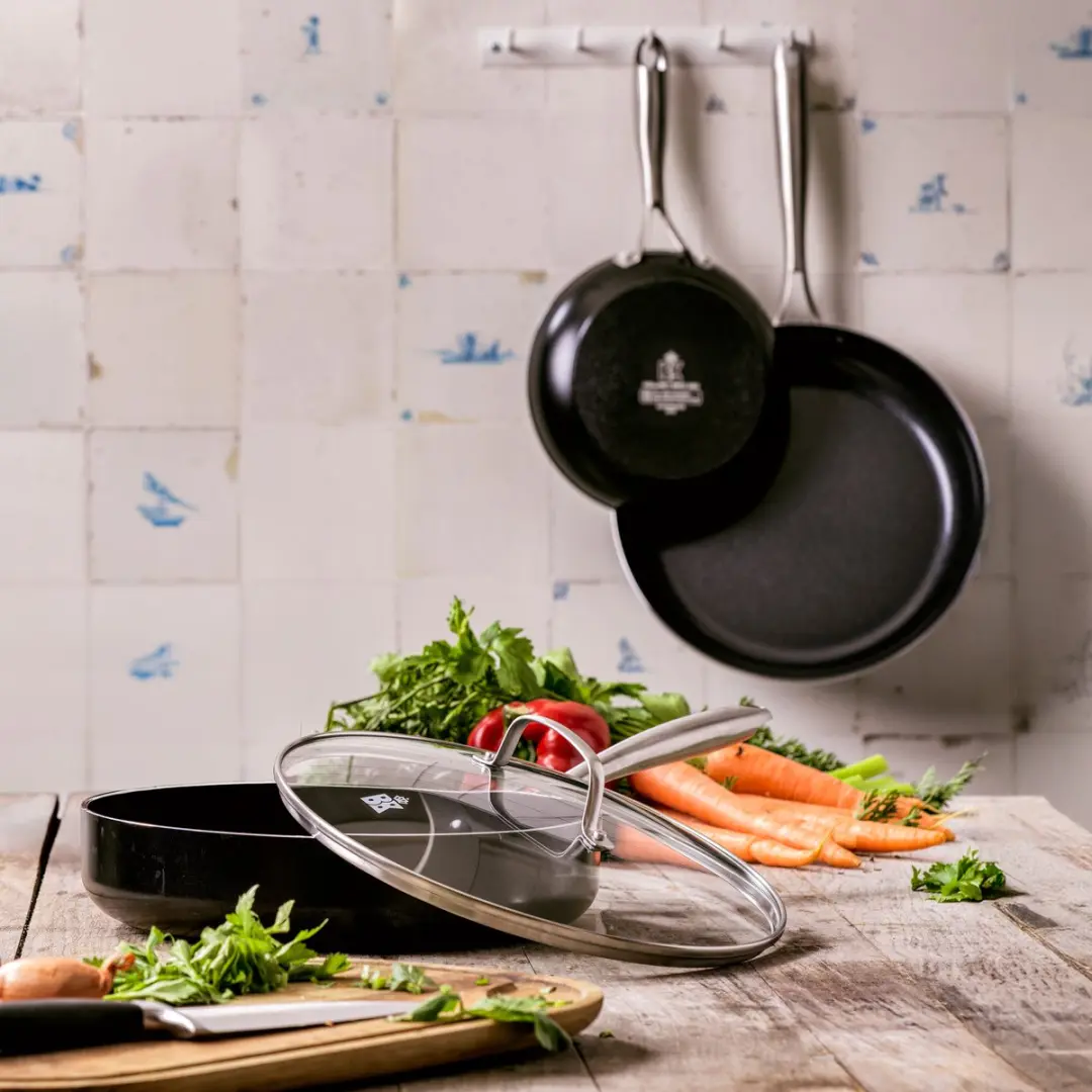 BK Magma Pannenset 24/28cm - 3-delig - Inductie - Zwart