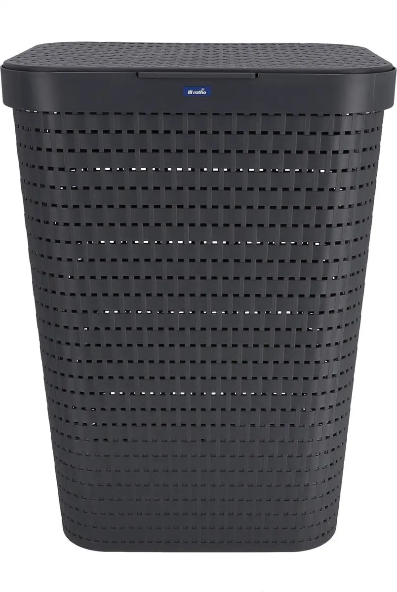 Rotho Country Wasmand 55L Antraciet - 150cm