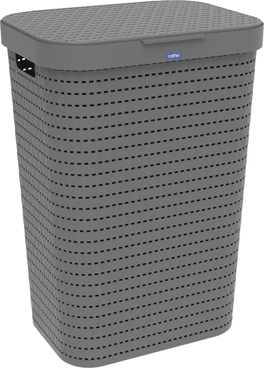 Rotho Country Wasmand 55L Antraciet