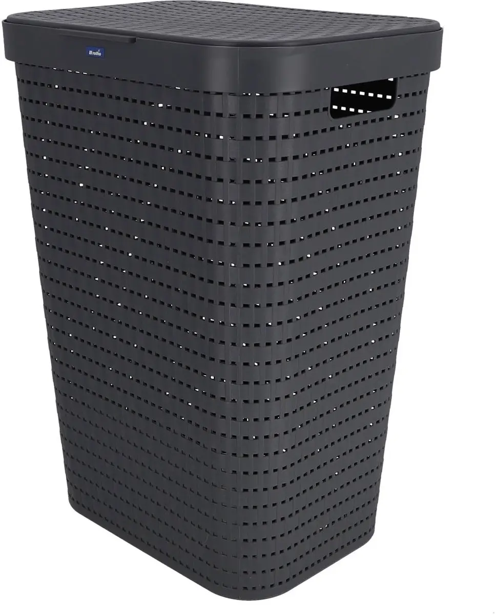 Rotho Country Wasmand 55L Antraciet - 150cm