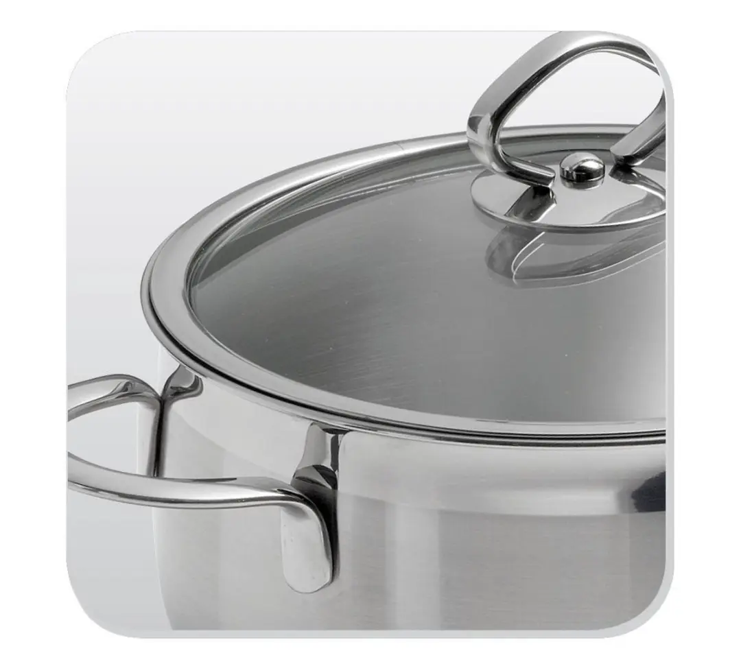 BK Excellent RVS Kookpannenset 5-delig - Inductie - Ø16-24cm - Zilver