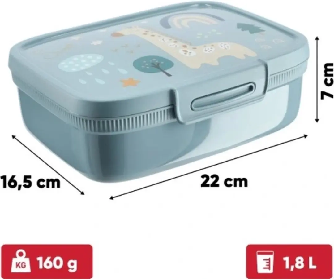 Curver Snapbox Kinder Lunchbox Giraffe 1,8L