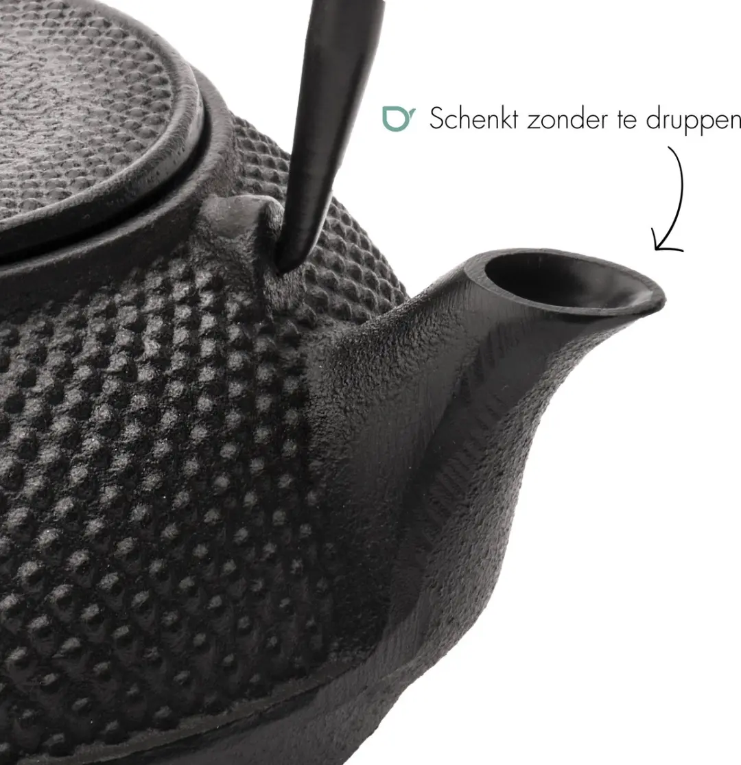 Bredemeijer Theepot Jang G002Z Gietijzer - 1,1L Zwart