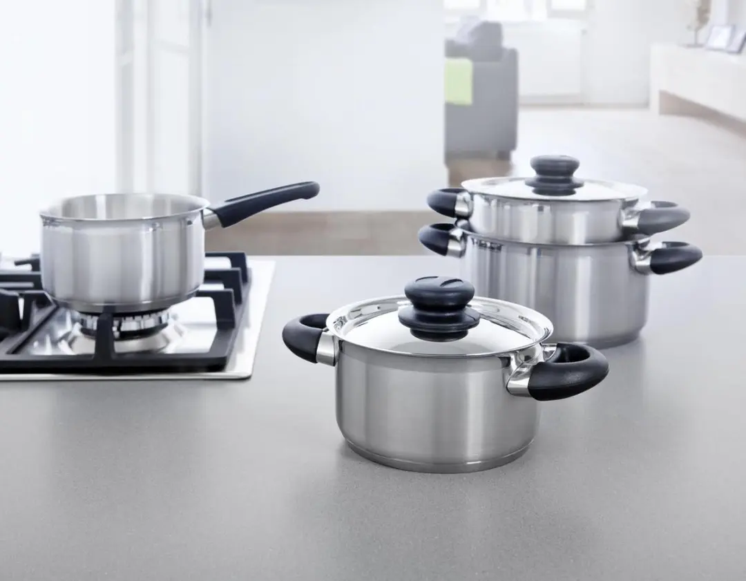 BK Karaat+ Pannenset 4-delig B5065.004 - Inductie/RVS - 16/18/20cm - Zilver