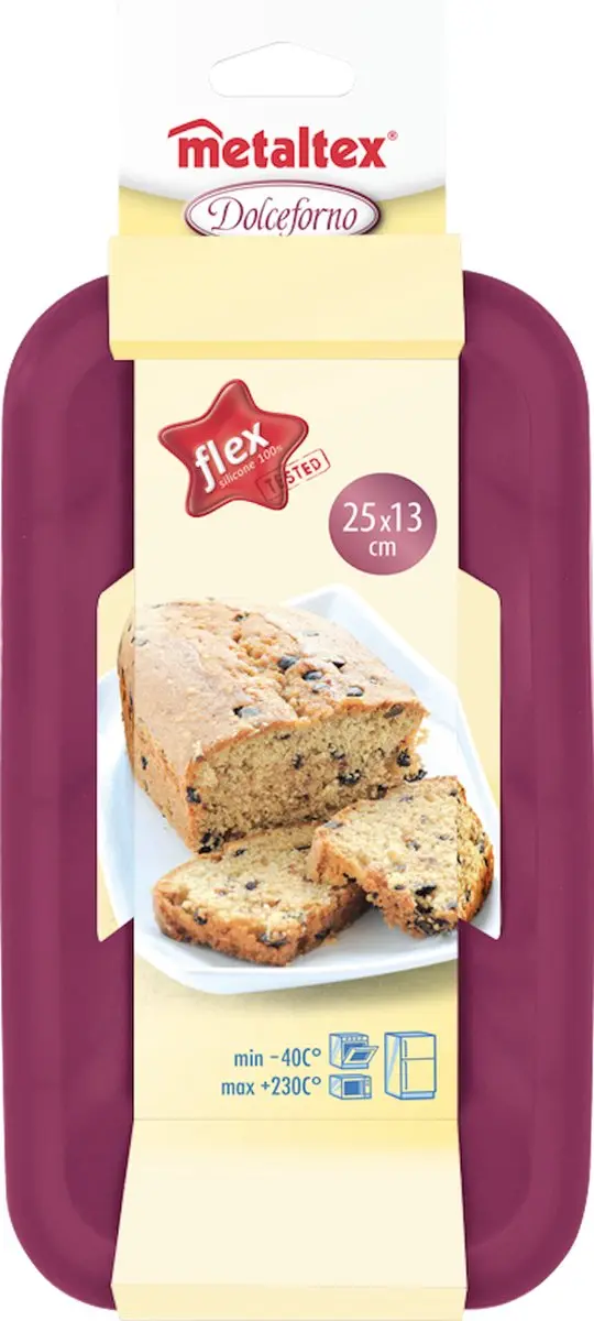 Metaltex Dolceforno Cakevorm 21x10cm - Paars - -40°C tot 230°C