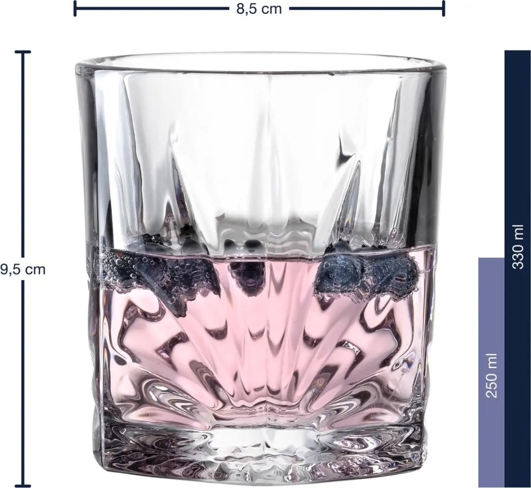 Leonardo Whiskeyglas CAPRI 330ml - Set van 4