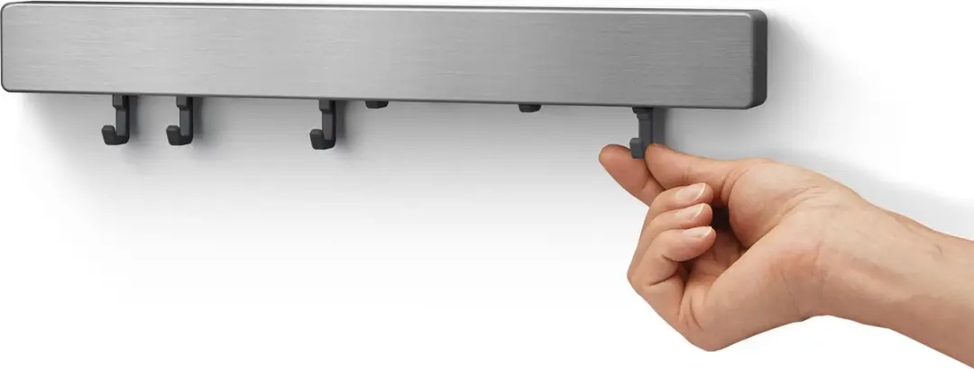 Metaltex Magnetika 258195 Magnetische Messenhouder - 39cm - Zilvergrijs