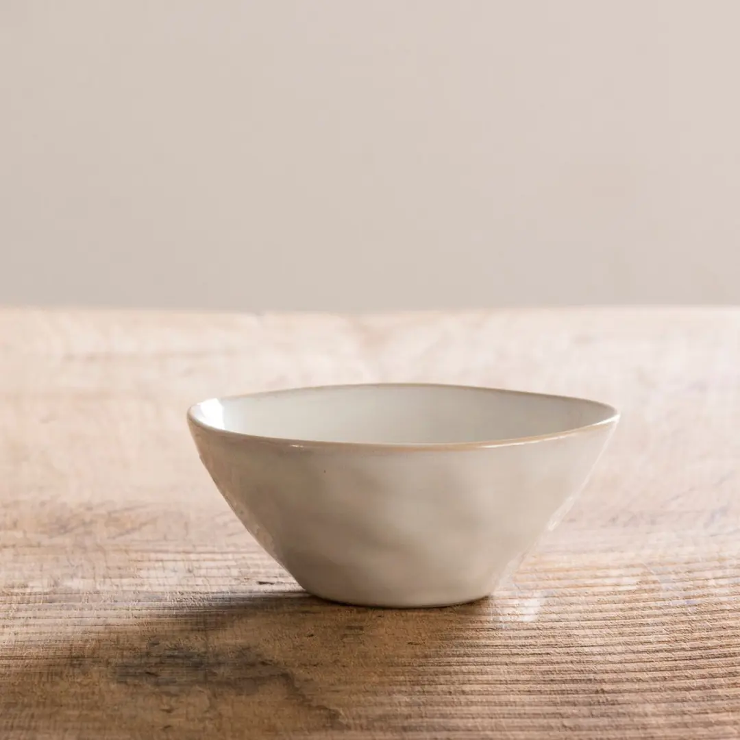 Dutch Rose Organic Kommen Ø11,5cm - Stoneware - Wit