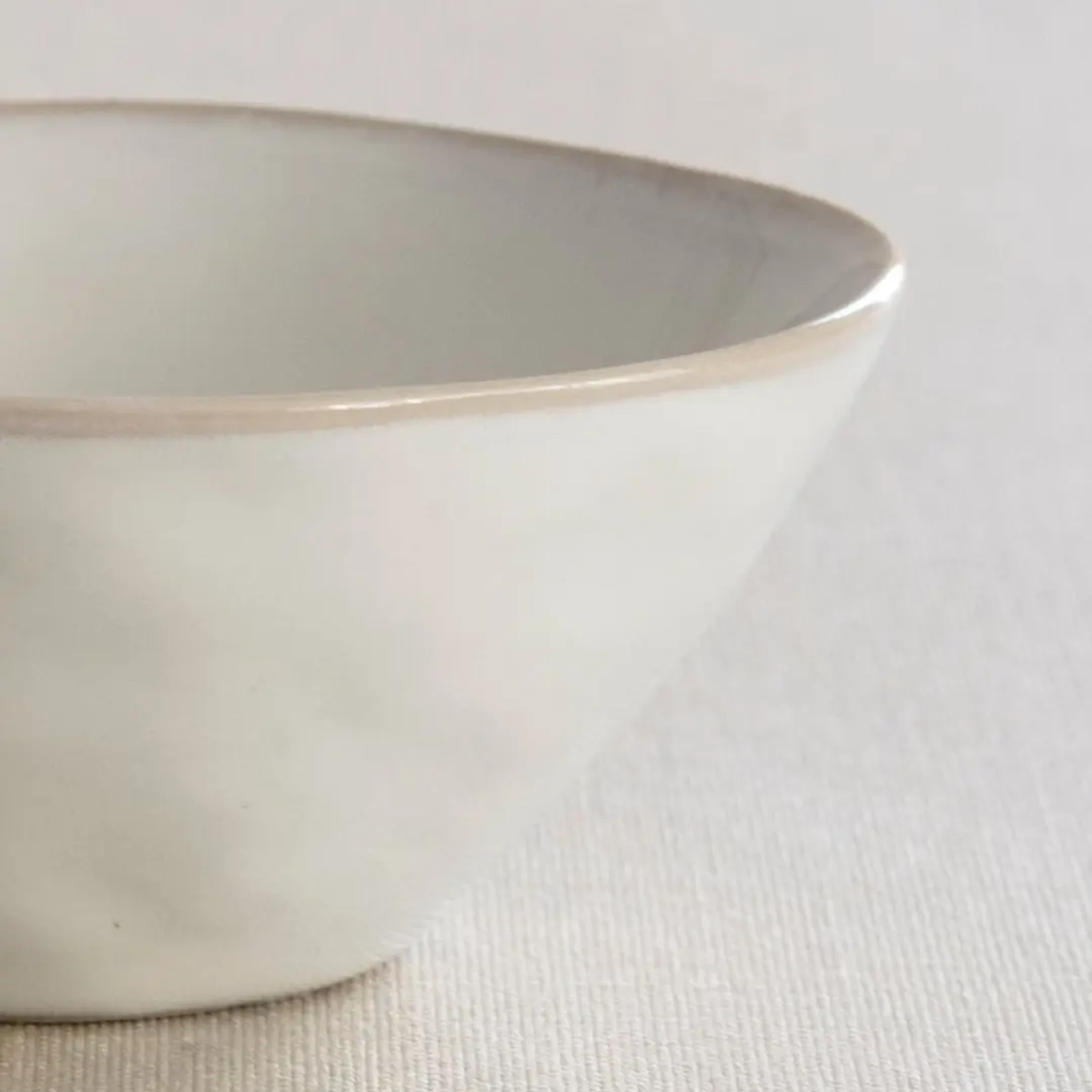 Dutch Rose Organic Kommen Ø11,5cm - Stoneware - Wit