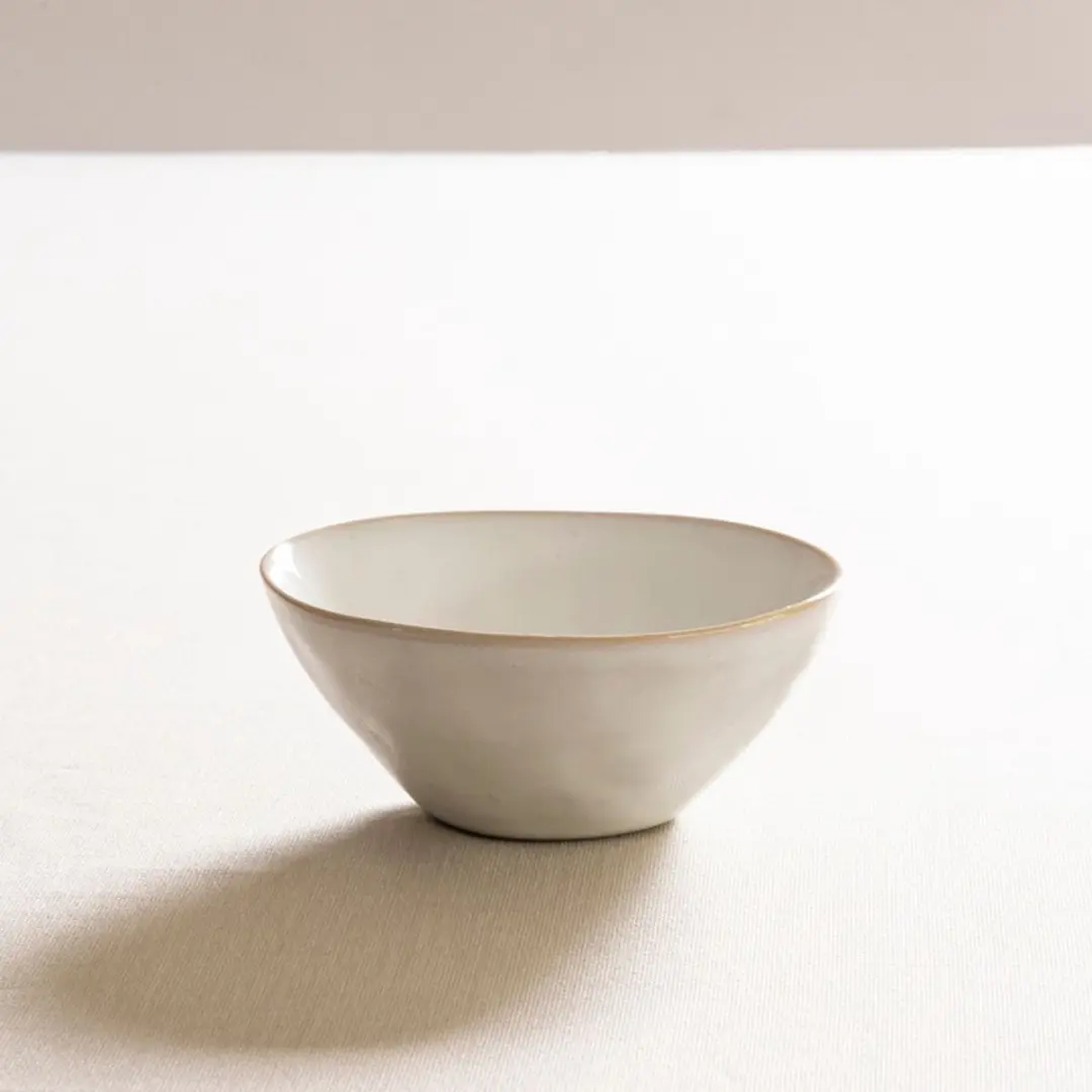 Dutch Rose Organic Kommen Ø11,5cm - Stoneware - Wit