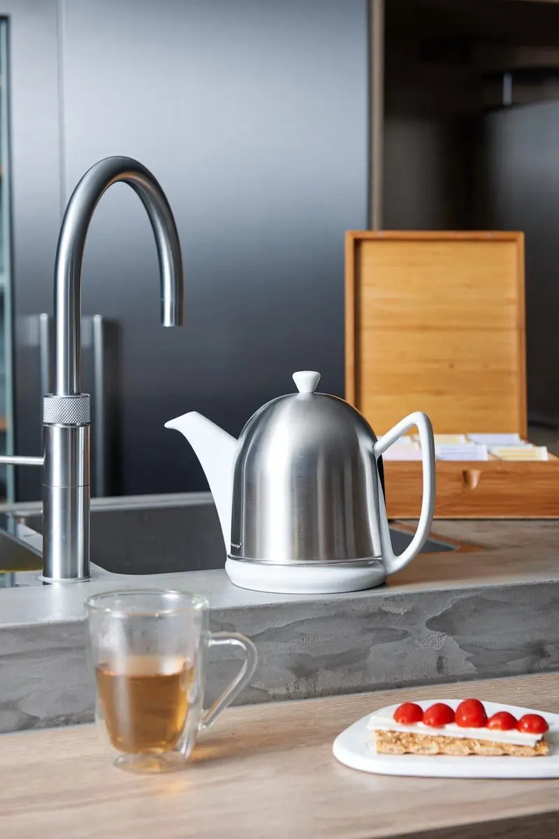 Bredemeijer Cosy Manto Theepot 1L - Dubbelwandig - Wit - afbeelding 6 van 6
