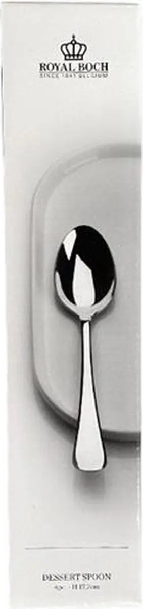 Royal Boch L131000281 Dessertlepels - 4 Stuks - Zilver