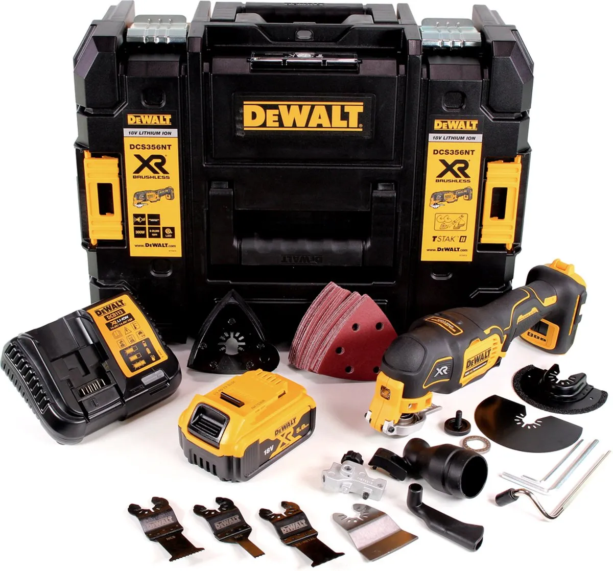 DeWalt DCS 356 P1 Multitool 18V - 5,0Ah - 35-delig