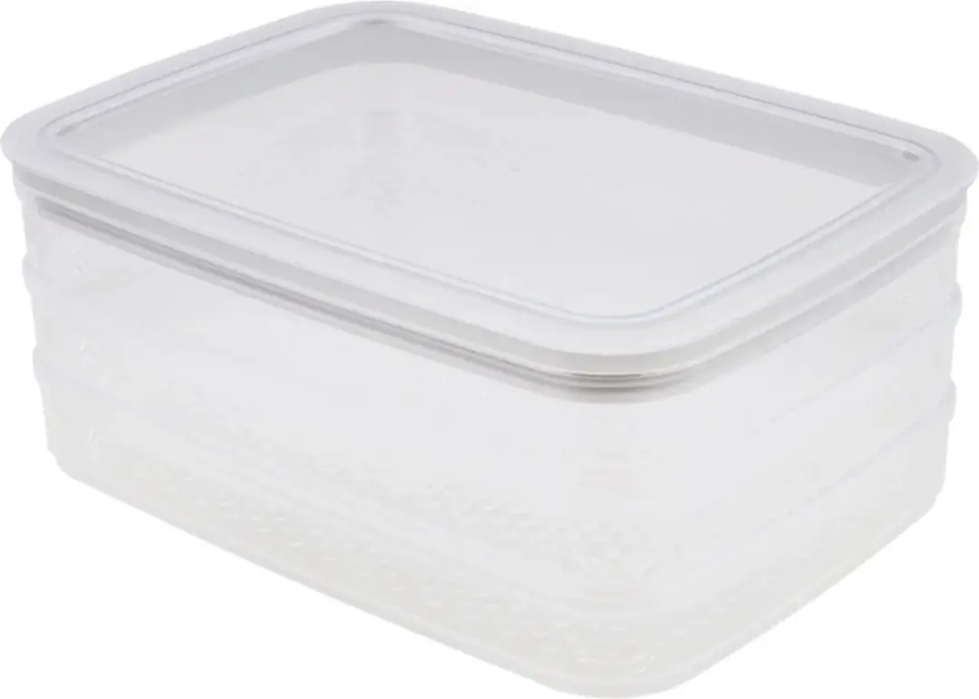 Curver Vleeswarendoos 3x 0.8L - 22.5x15.5x9cm - Grijs/Transparant - afbeelding 6 van 6