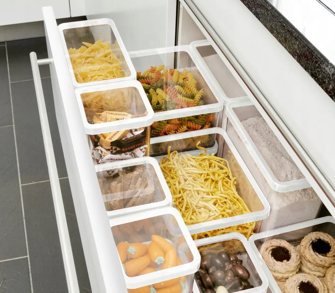 Rotho Bewaarbakjes Droogwaren 3.2L - 2 Stuks Wit